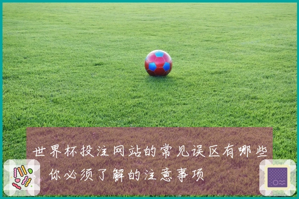 世界杯投注网站的常见误区有哪些，你必须了解的注意事项